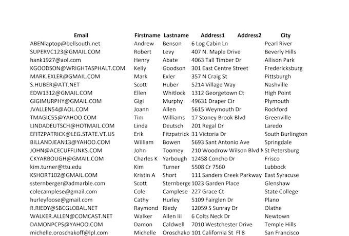 provide consumer and business leads to send bulk emails